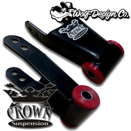 Crown 1988-1998 OBS Lowering Shackles Drop Shackle Kit 1-2" Silverado & Sierra 2wd 4wd