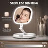 Beautifive 6.3” Makeup Mirror with Light and Magnification, 10X/1X Light
