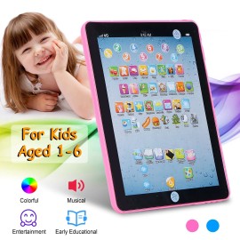 Unbranded Baby Learning Tablet Educational Mini Pads Toys Touch Learn Toddler Tablet For A - Pink