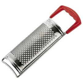 Metallurgica Motta Stainless Steel Grater With Red Plastic Handle cm. 16