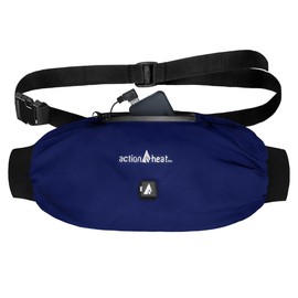 ActionHeat 5V Battery Heated Hand Warmer Muff – Built-in Heating Panel, Adjustable Strap, 3 Heat Settings Navy