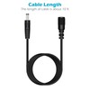2-Pack 10FT DC Power Extension Cable, 5.5mm x 2.1mm Male