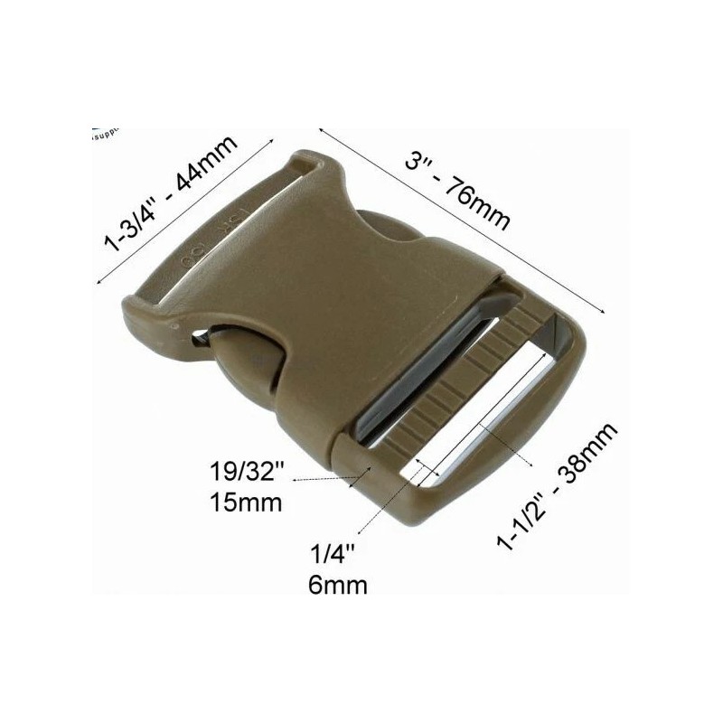ITW Nexus 1.5 inch Side Release Buckle TSR 150 Split