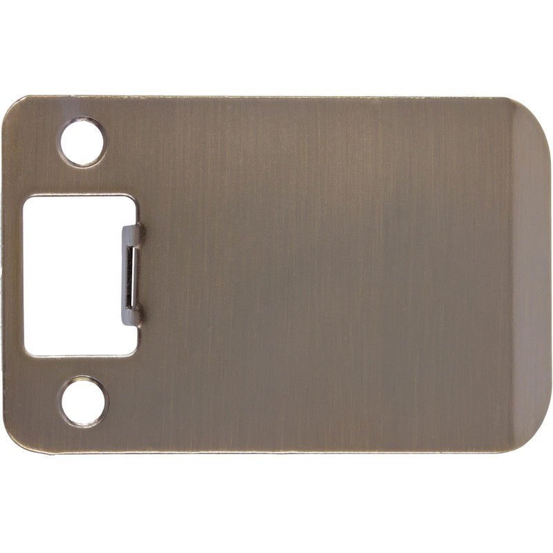 Round Corner Extended Lip Strike Plate, 2-1/4" x 3", (3-1/2"