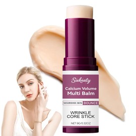 Calcium Volume Multi Balm | 9g Collagen Moisturizing Stick for Face, Eyes, Neck | Hydrating & Firming Skin | Vitamin D & Elastin Enriched | For All Skin Type (0.3 Fl Oz (Pack of 1))