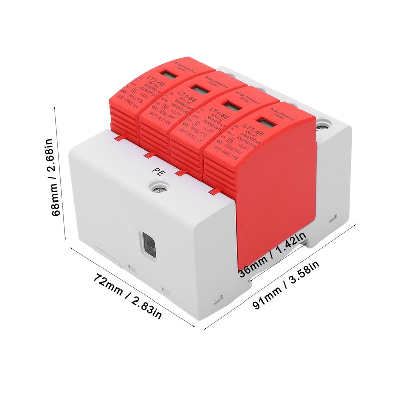 4P Surge Protective Device High Accuracy Exquisite Craftsmanship Safe Arrester