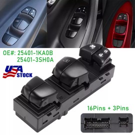 For NISSAN Power Window Switch Module For Nissan Juke 2010-2017 25401-1KA0A 25401-1KA0C NEW