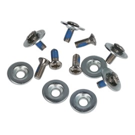 RiSki Screw Set 16 Pieces (8 Screws, 8 Washers) for Snowboard Bindings M6 x 18 mm
