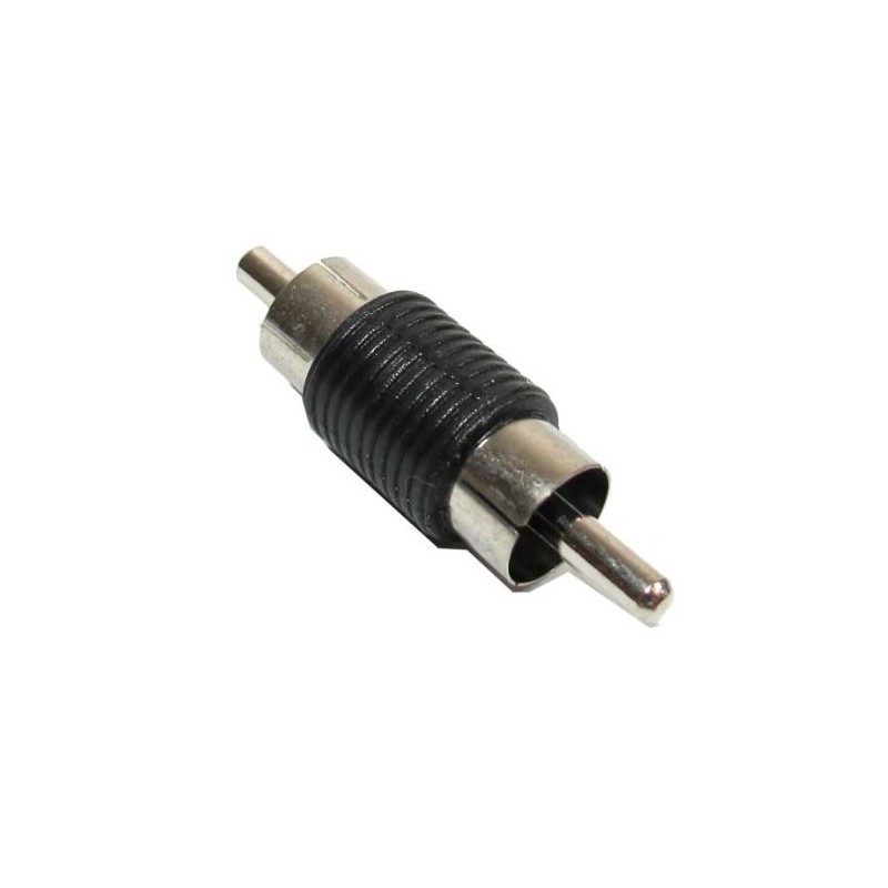 RCA Coupler Male to Male Nickel