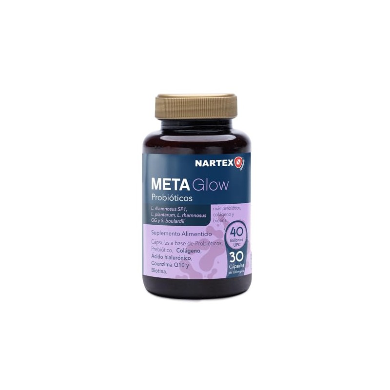 Meta Glow Probióticos Pack Cápsulas Suplemento Alimenticio Billones Cultivos Activos