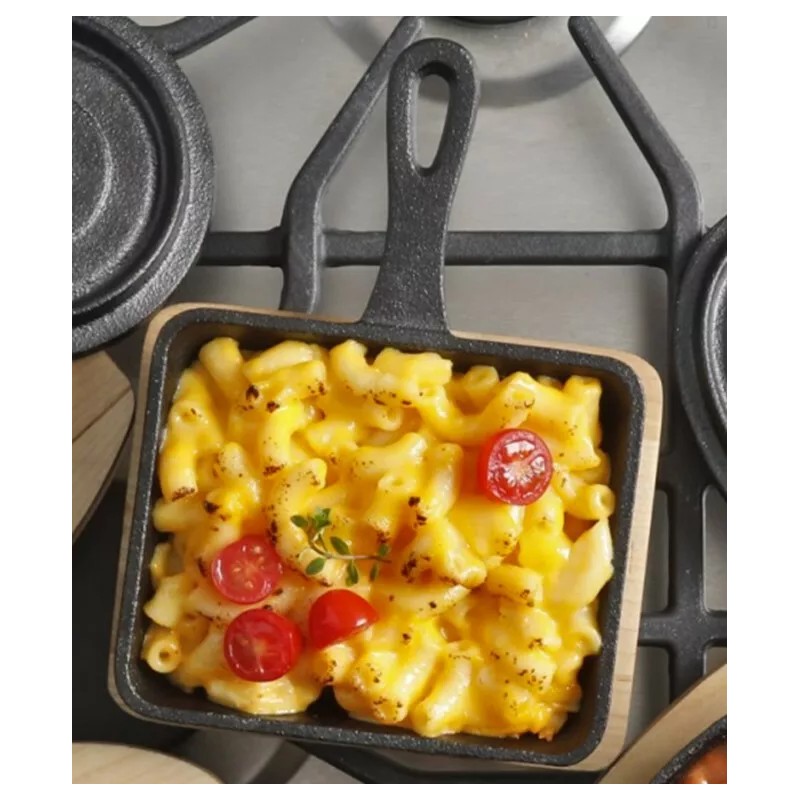 MyXOHome 5" x 4" Rectangular Cast Iron Frying Pan /