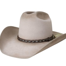Western Horsehair Hat Band for Cowboy Hats Brown Single Tassle Paint