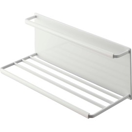 Yamazaki 8060 Magnet, Wide Jug Bottle Holder, Large, White, Approx. W 13.0 x D 4.9 x H 4.5 inches (33 x 12.5 x 11.5 cm), Tower Colander, Kitchen Panel, Sink Inside, Easy Installation