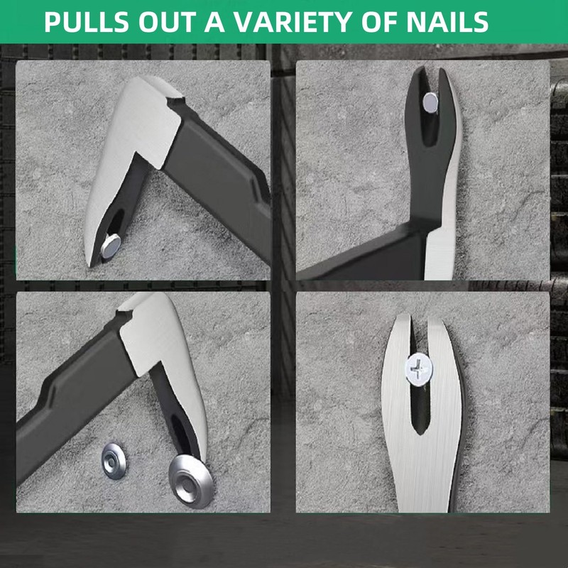 BUSKPOK Pry Bar, 11.8" Cats Paw Nail Puller, Mini Crowbar