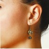 'Our Lady of Guadalupe', Cabochon Dangle Earrings with Preciosa Glass