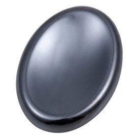 KYEYGWO Hematite Reiki Healing Crystal Worry Stone for Worry Stone Decompression, Oval Thumb Stone Pocket Palm Trees Pocket Stones Worry Stone Massage Stones for Meditation, Stress Relief, Yoga