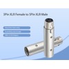 Lrbners XLR 3-Pin Female to 5-Pin Male Adapter - DMX/Audio
