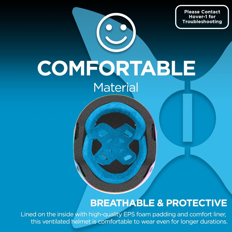 Hover-1 Sport Helmet | Hardshell Helmet with Lightweight Design, Inner