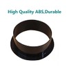 Duct Connector Flange 8"(7.56 Inch) Black Plastic Straight Dryer Vent