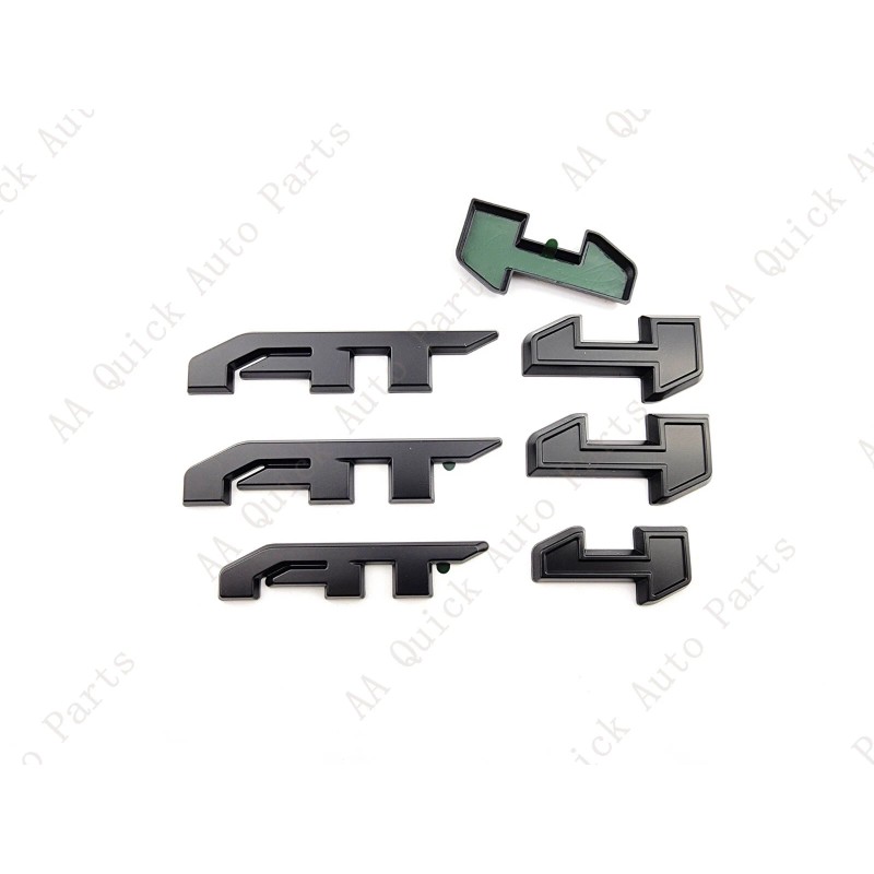 GMC 3PCS Matte Black Door Rear Tailgate AT4 AT 4