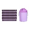 bellaCott 48 Clothes Pegs with Spiral Springs Soft Grip Purple