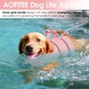 AOFITEE Dog Life Jacket, Dog Life Vest for Swimming Medium,