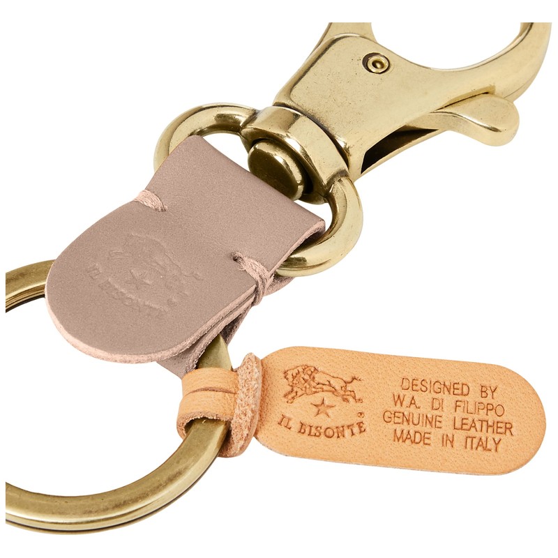 Il Bisonte Key Chain SKH016 (Old Model Number: C0551), Tortora,