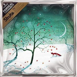 Charity Christmas Cards (ALM1345) - Apples and Fox in the Snow - Pack of 8 Cards - Sold in Aid of the Stroke Association