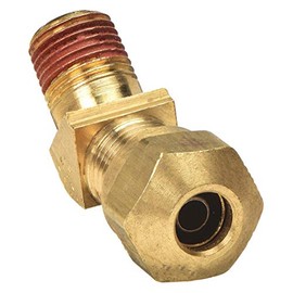 Parker Hannifin VS279NTA-10-8 Brass Air Brake-NTA 45 Degree Elbow Fitting, 5/8" Compression Tube x 1/2" Male Thread