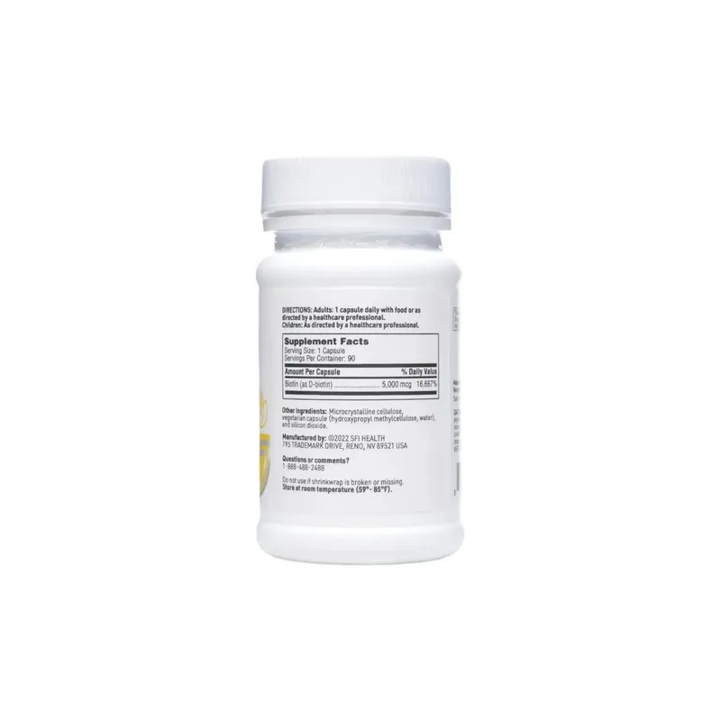 Sfi Health Biotina 5000 Mcg 90 Caps Sfn