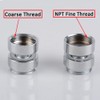 HATOOLHA® 2pcs Swivel Faucet Adapter, 360 Degree Brass Thread Faucet