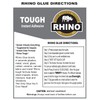 Rhino Glue Gel, Heavy Duty XXL 50 Gram Clear