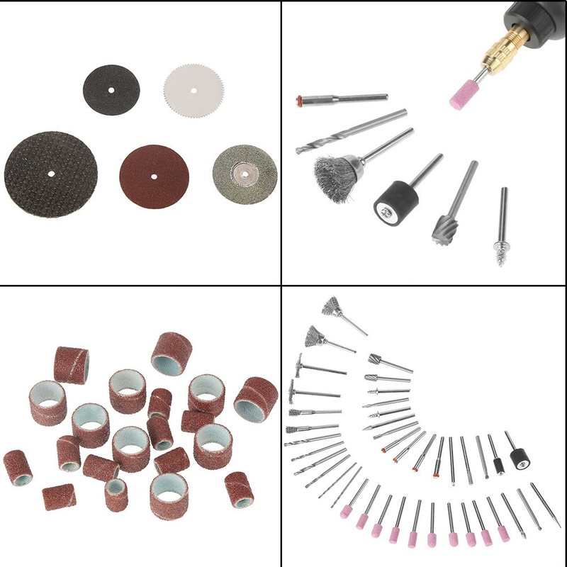 Kit de Herramientas Rotativas, 141PCS Mini Amoladora Eléctrica Rotativa Accesorios