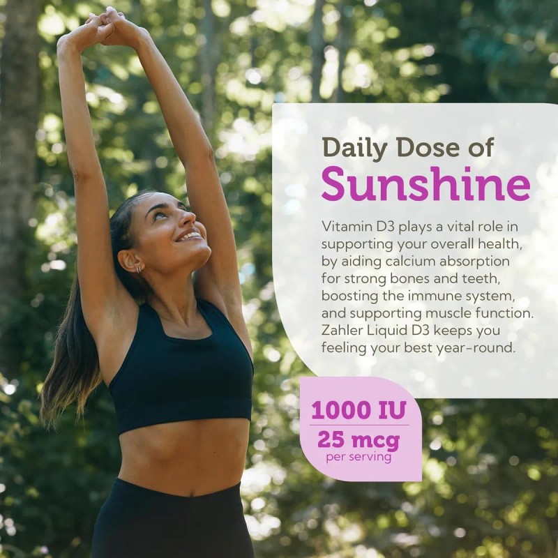 Zahler Vitamina D3 Liquida 1000 Iu - 1 Fl Oz