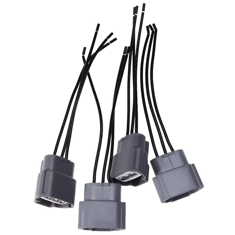 Hoypeyfiy 4pcs Ignition Coil Pack Wiring Harness Connector Replacement for