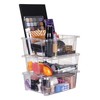 AB Designs 6842ABD Stackables, Cosmetic Storage Bins, Clear, 3 Pack