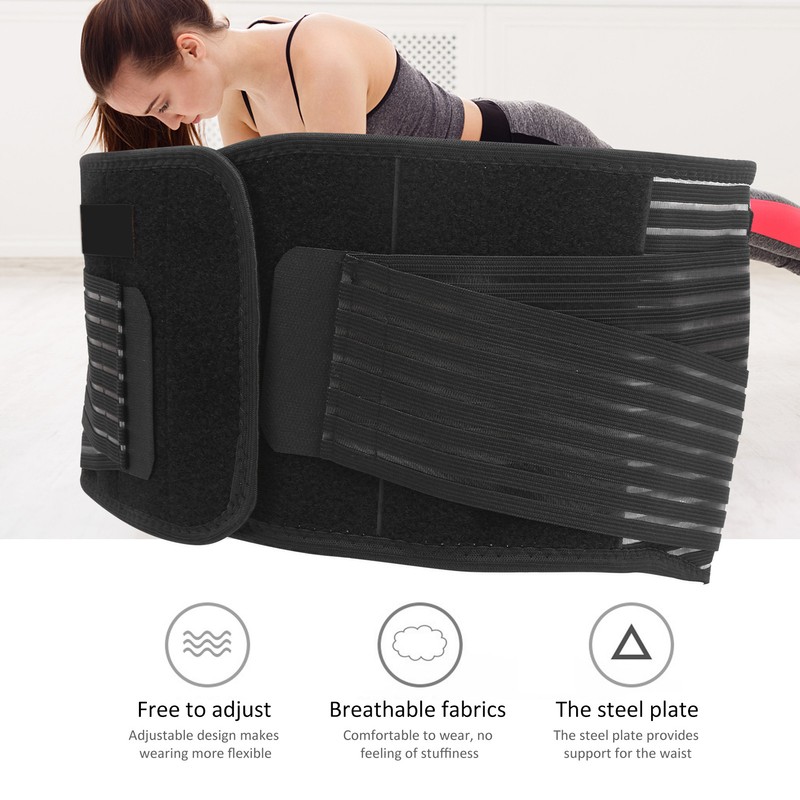 Breathable Waist Protection Compression Steel Plate Back Support Belt Lumbar