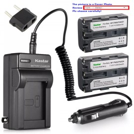 Kastar Battery Charger Sony NP-FM30 NPFM50 CCD-TR108 TR208 TR408 TR748 TRV106 - 2 Batteries