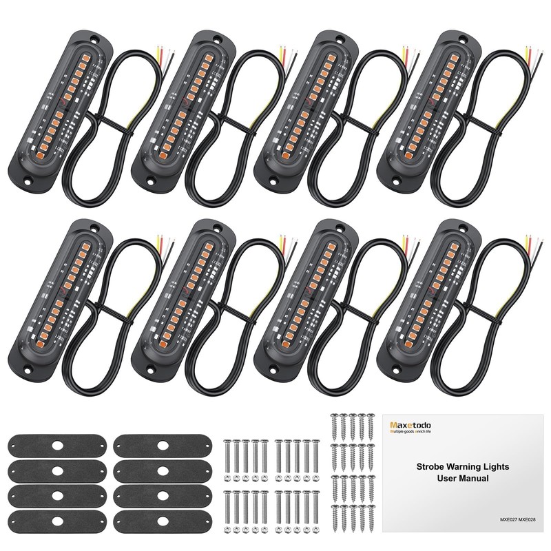 Maxetodo 12 LED Warning Light