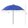 Squirrel Picnic Table Feeder Replacement Mini Umbrella for Outside (Dark-Blue)