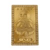 Santo Homme Good Luck Card, Golden Good Luck Amulet, Kanji