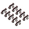 10-Plow Bolt, Nut, washer Blades/Cutting Edge, 5/8-11x2 1/4 - Grade
