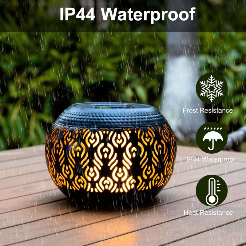 Solar Table Light Outdoor Waterproof - Solar Powered LED Lamp