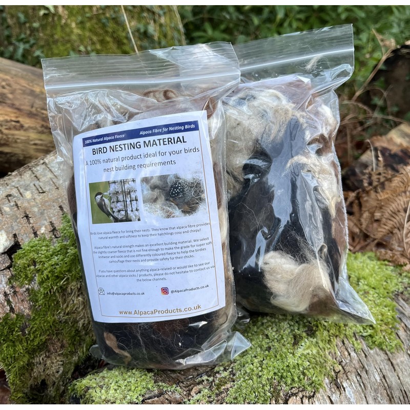 100% Alpaca Wool Bird Nesting Materials for any Hanging Holder