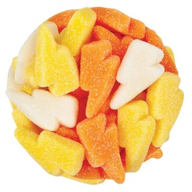 NY Spice Shop Sour Gummy Lightning Bolts - 3 Pound Old Fashioned Sour Fruit Flavored Chewy Candy with Sanded Texture - Perfect Bolt Shaped Gummies for Snacks and Party Time