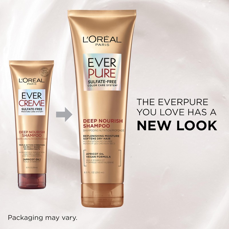 L'Oreal Paris Shampoo, Sulfate Free, Triple Action Hydration for Dry