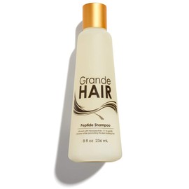Grande Cosmetics GrandeHAIR Peptide Shampoo with Peptides - for Thicker-Looking, Fuller-Looking Hair (8 fl oz)
