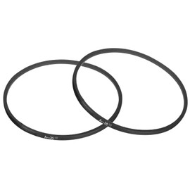 sourcing map 2pcs A35 1/2 Wrapped Rubber Belt, A-Section V Belt 37.4" Outside Circumference x 0.51" Width x 0.32" Thick, Industrial Power Transmission Belt