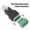 RJ11 Screw Terminal, Ethernet Connector RJ11 6P4C Male to 4