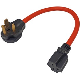 Fullsky FC-650621 6-50P to 6-15R or 6-20R Welder Power Adapter Cord, 3 Prong Male Plug to 3 Prong Female Power Cord Adaptor Connector for EV Charger Welder 250V